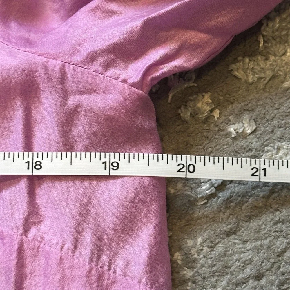 J Jill Shirt Womens‎ Small Pink Lyocell Blend Tunic V Neck 3/4 Sleeve Top - Picture 7 of 9